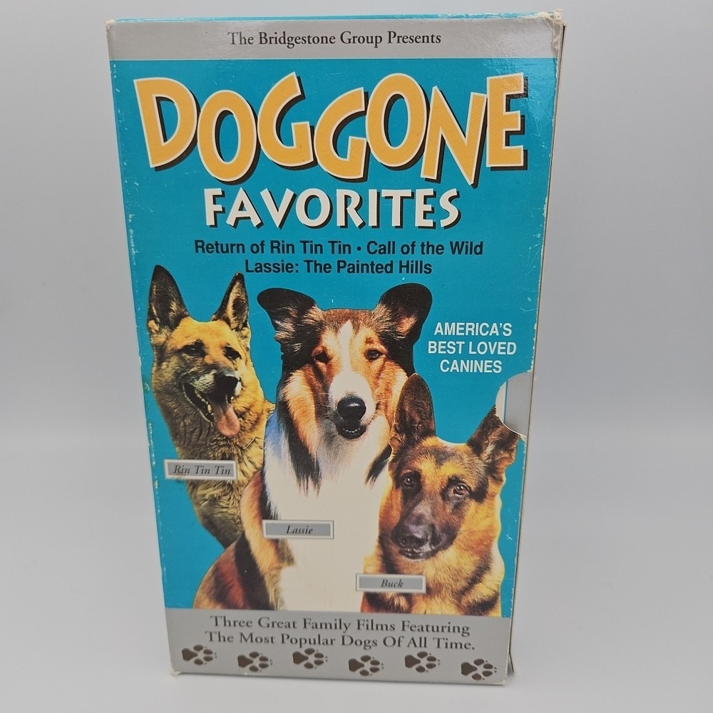 Dog Gone Favorites VHS Set Rin Tin Tin, Lassie, Call Of The Wild See Description